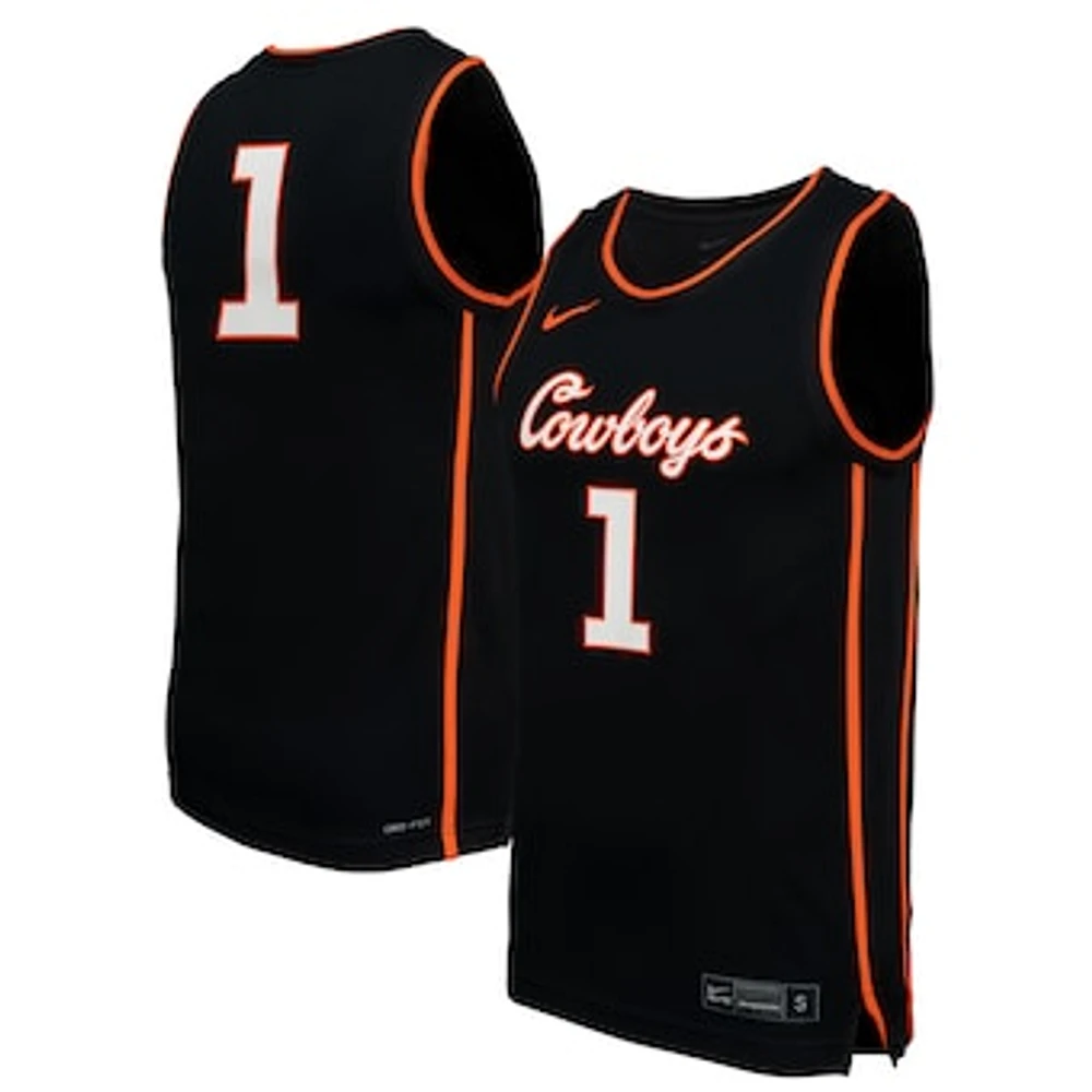 Men's Nike #1 Oklahoma State Cowboys Replica Basketball Jersey