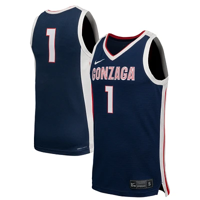 Men's Nike  Navy Gonzaga Bulldogs Replica Basketball Jersey