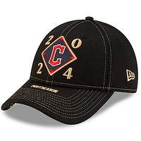 Men's New Era Black Cleveland Guardians 2024 American League Division Series Champions Locker Room 9FORTY Adjustable Hat