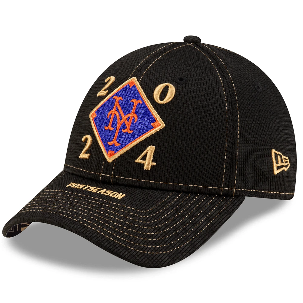 Men's New Era Black New York Mets 2024 National League Division Series Champions Locker Room 9FORTY Adjustable Hat