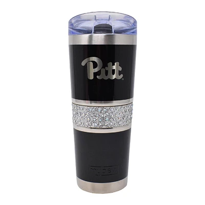 Black Pitt Panthers 20oz. MyBevi Rhinestone Hollywood Tumbler