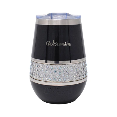 Wisconsin Badgers 12oz. MyBevi Rhinestone Hollywood Rocks Tumbler