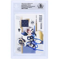 Marshall Faulk St. Louis Rams Autographed 2002 Pacific Adrenaline Game Worn Relic #39 Beckett Fanatics Witnessed Authenticated Card