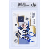 Marshall Faulk St. Louis Rams Autographed 2002 Pacific Adrenaline Game Worn Relic #39 Beckett Fanatics Witnessed Authenticated Card