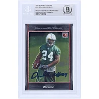 Darrelle Revis New York Jets Autographed 2007 Topps Chrome #BC10 Beckett Fanatics Witnessed Authenticated Rookie Card