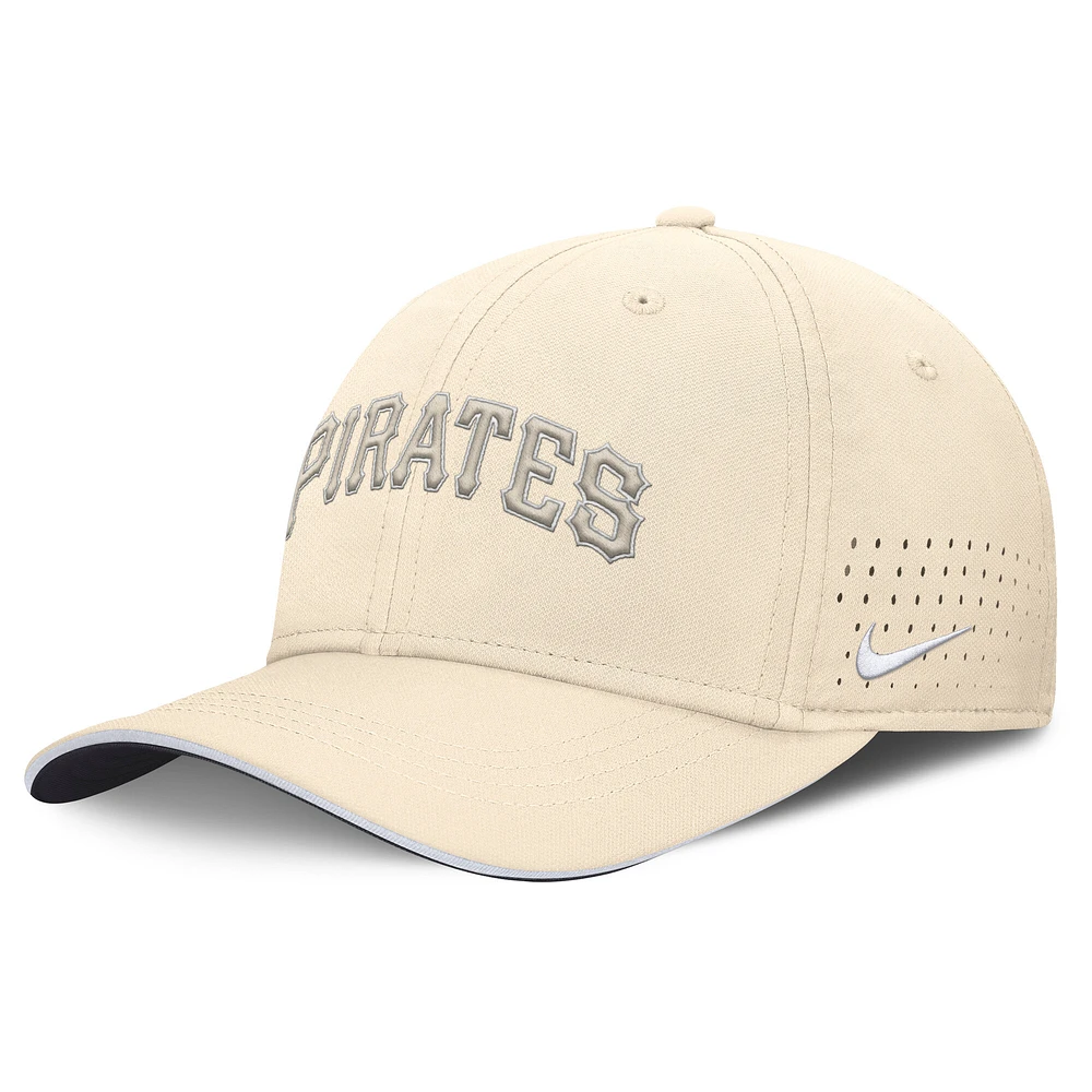 Men's Nike Cream Pittsburgh Pirates Rise Performance Flex Hat