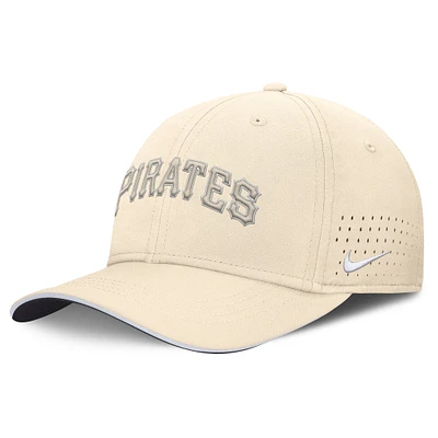 Men's Nike  Cream Pittsburgh Pirates Rise Performance Flex Hat