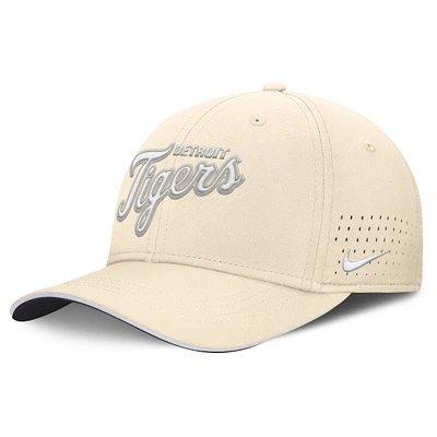 Men's Nike  Cream Detroit Tigers Rise Performance Flex Hat