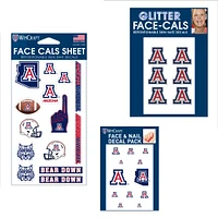 WinCraft Arizona Wildcats 4" x 7" Waterless Tattoos Set