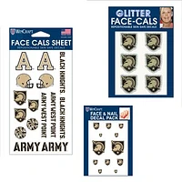 WinCraft Army Black Knights 4" x 7" Waterless Tattoos Set