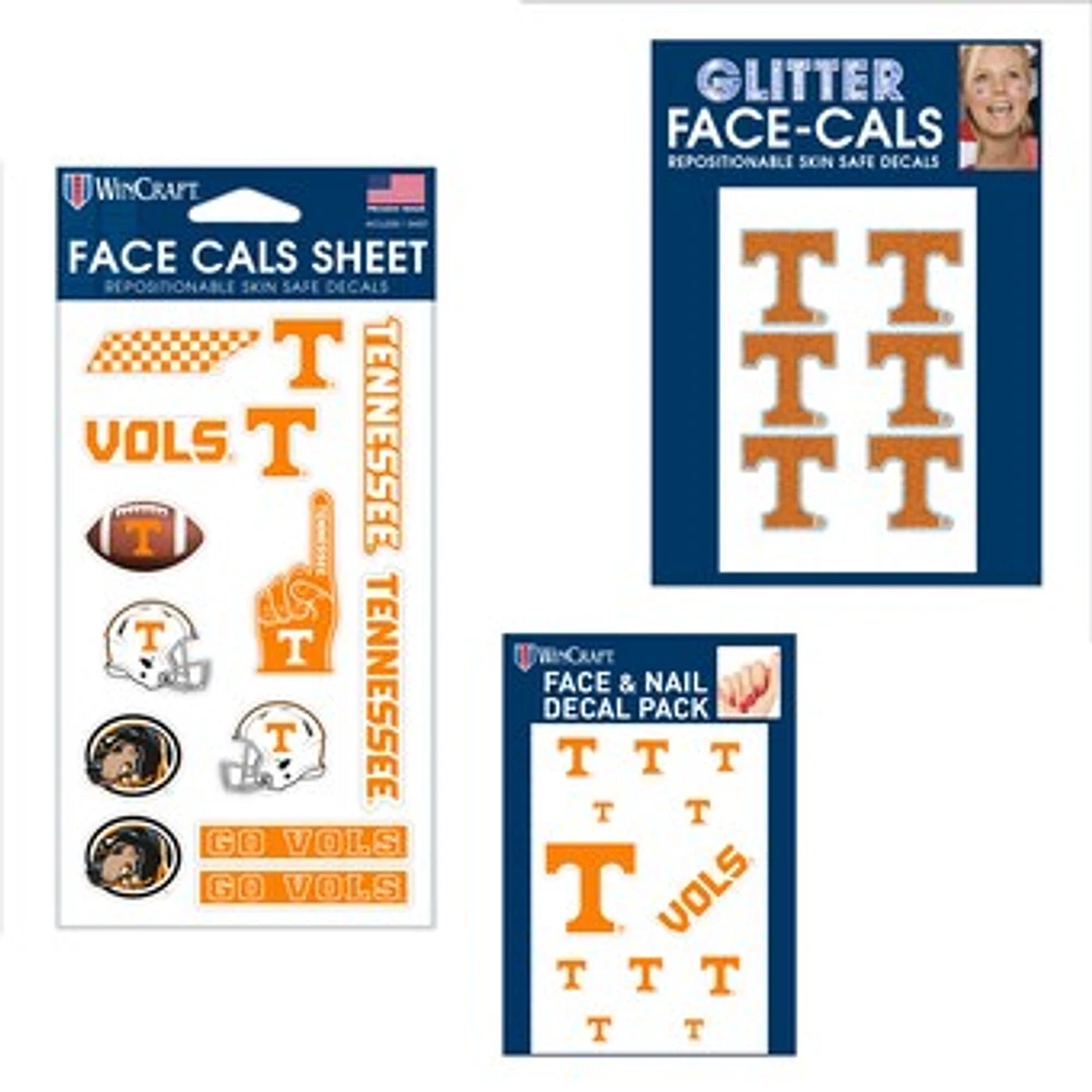 WinCraft Tennessee Volunteers 4" x 7" Waterless Tattoos Set