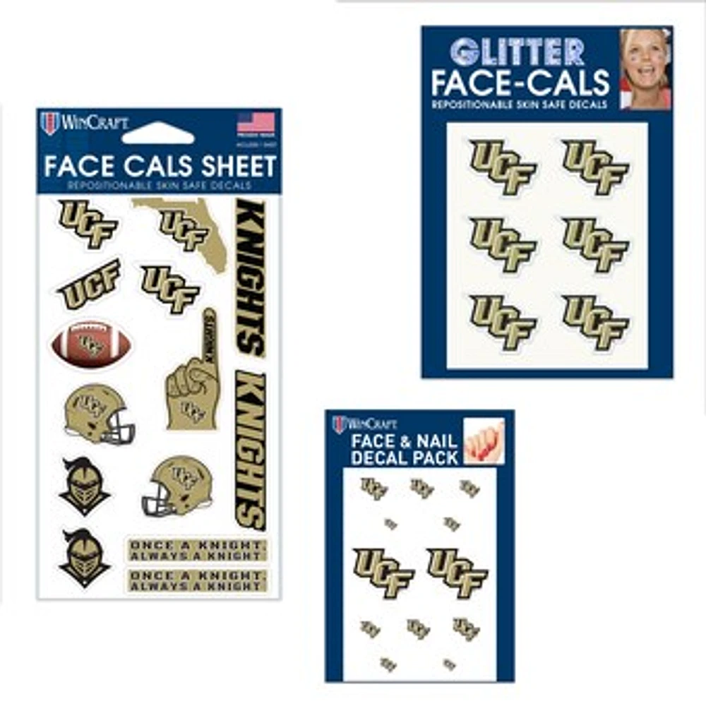 WinCraft UCF Knights 4" x 7" Waterless Tattoos Set