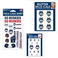 WinCraft UConn Huskies 4" x 7" Waterless Tattoos Set