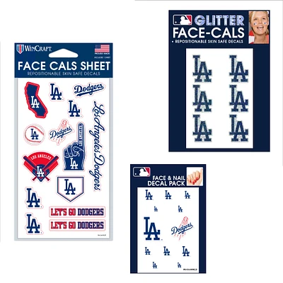 WinCraft Los Angeles Dodgers 4" x 7" Waterless Tattoos Set