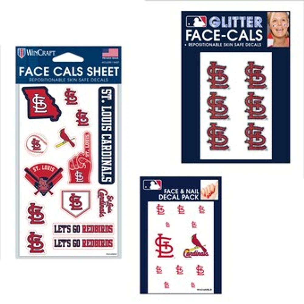 WinCraft St. Louis Cardinals 4" x 7" Waterless Tattoos Set