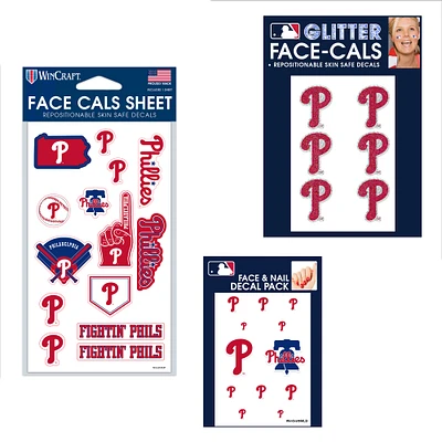 WinCraft Philadelphia Phillies 4" x 7" Waterless Tattoos Set