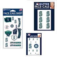 WinCraft Seattle Mariners 4" x 7" Waterless Tattoos Set