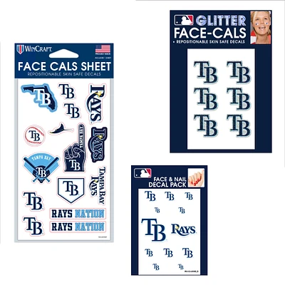 WinCraft Tampa Bay Rays 4" x 7" Waterless Tattoos Set