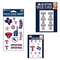 WinCraft Texas Rangers 4" x 7" Waterless Tattoos Set