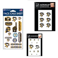 WinCraft Pittsburgh Penguins 4" x 7" Waterless Tattoos Set