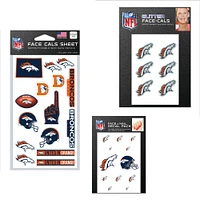 WinCraft Denver Broncos 4" x 7" Waterless Tattoos Set