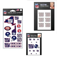 WinCraft New York Giants 4" x 7" Waterless Tattoos Set