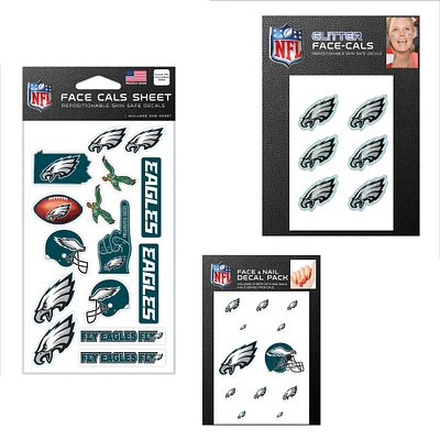 WinCraft Philadelphia Eagles 4" x 7" Waterless Tattoos Set