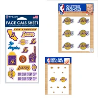 WinCraft Los Angeles Lakers 4" x 7" Waterless Tattoos Set