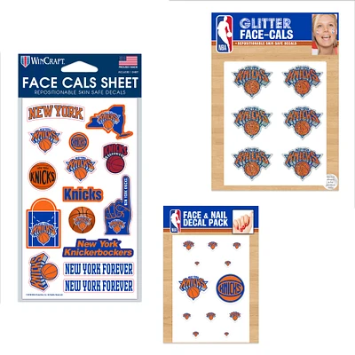 WinCraft New York Knicks 4" x 7" Waterless Tattoos Set