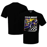 Men's Checkered Flag Sports Black NASCAR Sunoco Car T-Shirt