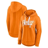 Women's Fanatics  Heather Tennessee Orange Volunteers Tail Sweep Pullover Hoodie