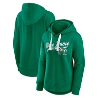 Women's Fanatics  Heather Green Notre Dame Fighting Irish Tail Sweep Pullover Hoodie