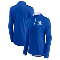 Women's Fanatics Royal Kentucky Wildcats Worth the Drive Quarter-Zip Top