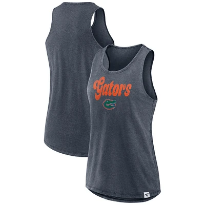 Women's Fanatics Charcoal Florida Gators True Classics Snow Wash Tank Top