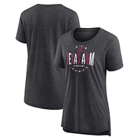 Women's Fanatics Black Texas A&M Aggies True Classics Break It Down Tri-Blend T-Shirt