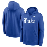 Men's Nike Royal Duke Blue Devils Old English Pullover Hoodie