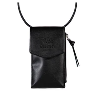 Black South Carolina Gamecocks Hybrid Leather Crossbody Cell Phone Wallet