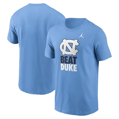 Men's Jordan Brand Carolina Blue North Tar Heels Carolina-Duke Rivalry T-Shirt