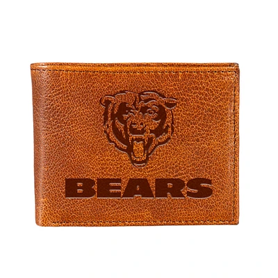 Chicago Bears Bi-Fold Leather Passcase Wallet