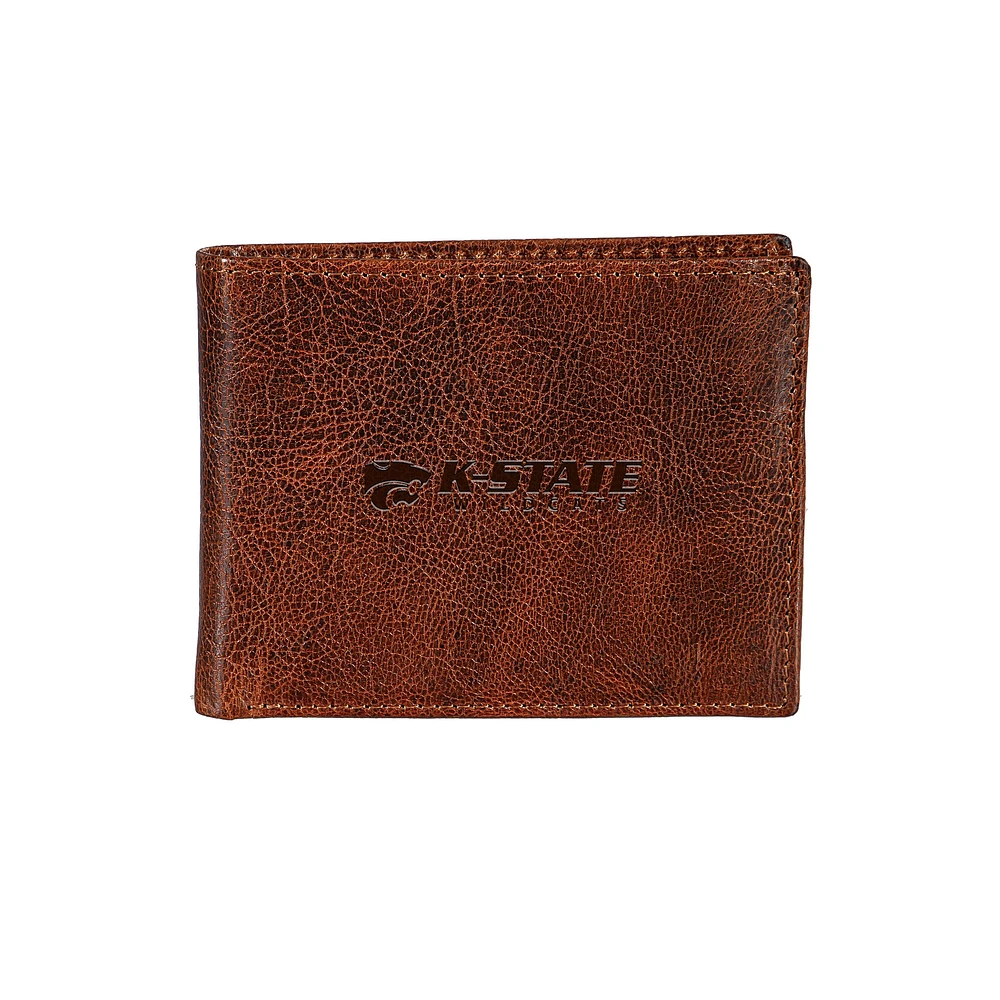 Kansas State Wildcats Bi-Fold Leather Passcase Wallet