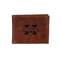 Mississippi State Bulldogs Bi-Fold Leather Passcase Wallet