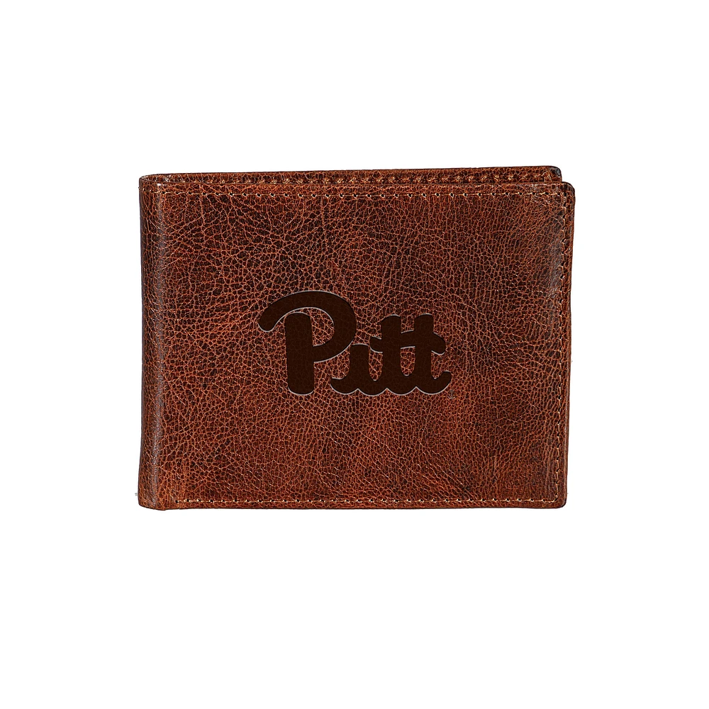 Pitt Panthers Bi-Fold Leather Passcase Wallet