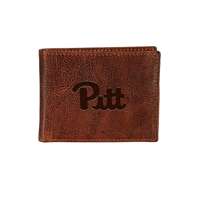 Pitt Panthers Bi-Fold Leather Passcase Wallet