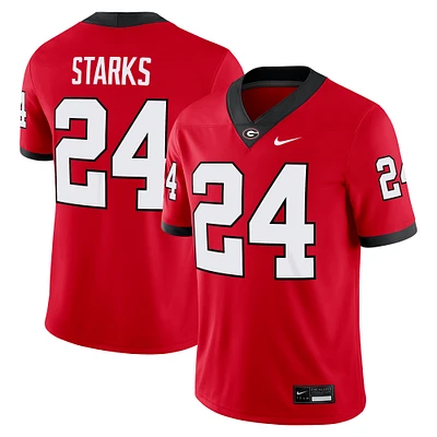 Men's Nike Malaki Starks Red Georgia Bulldogs NIL Football Game Jersey