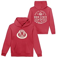 Toddler Scarlet Ohio State Buckeyes Team Banner Fleece Pullover Hoodie