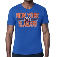 Men's Starter Royal New York Islanders Mesh Look Team Name T-Shirt