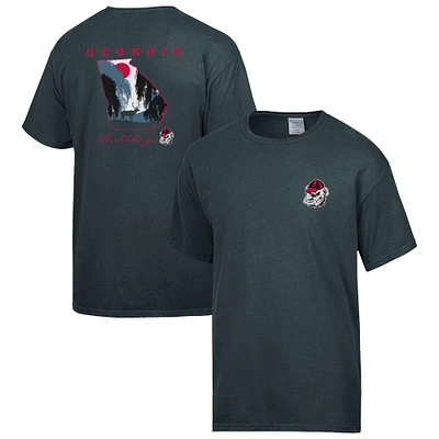 Men's Charcoal Georgia Bulldogs Washed Vault T-Shirt