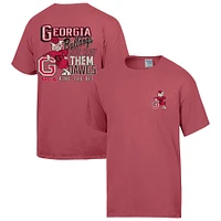 Men's Red Georgia Bulldogs Washed Vault T-Shirt