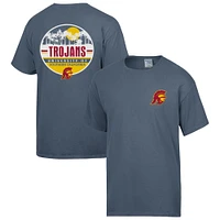 Men's ComfortWash  Navy USC Trojans Circle Palms T-Shirt