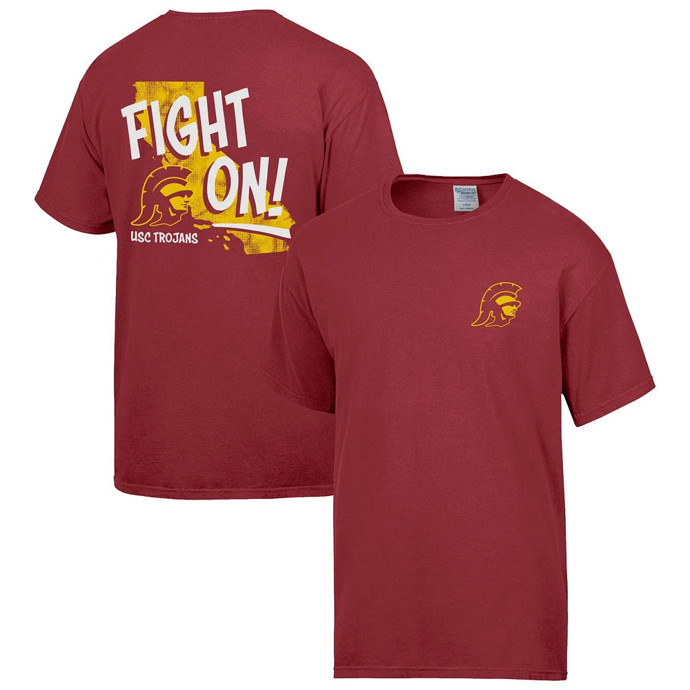 Men's ComfortWash  Cardinal USC Trojans Fight On T-Shirt